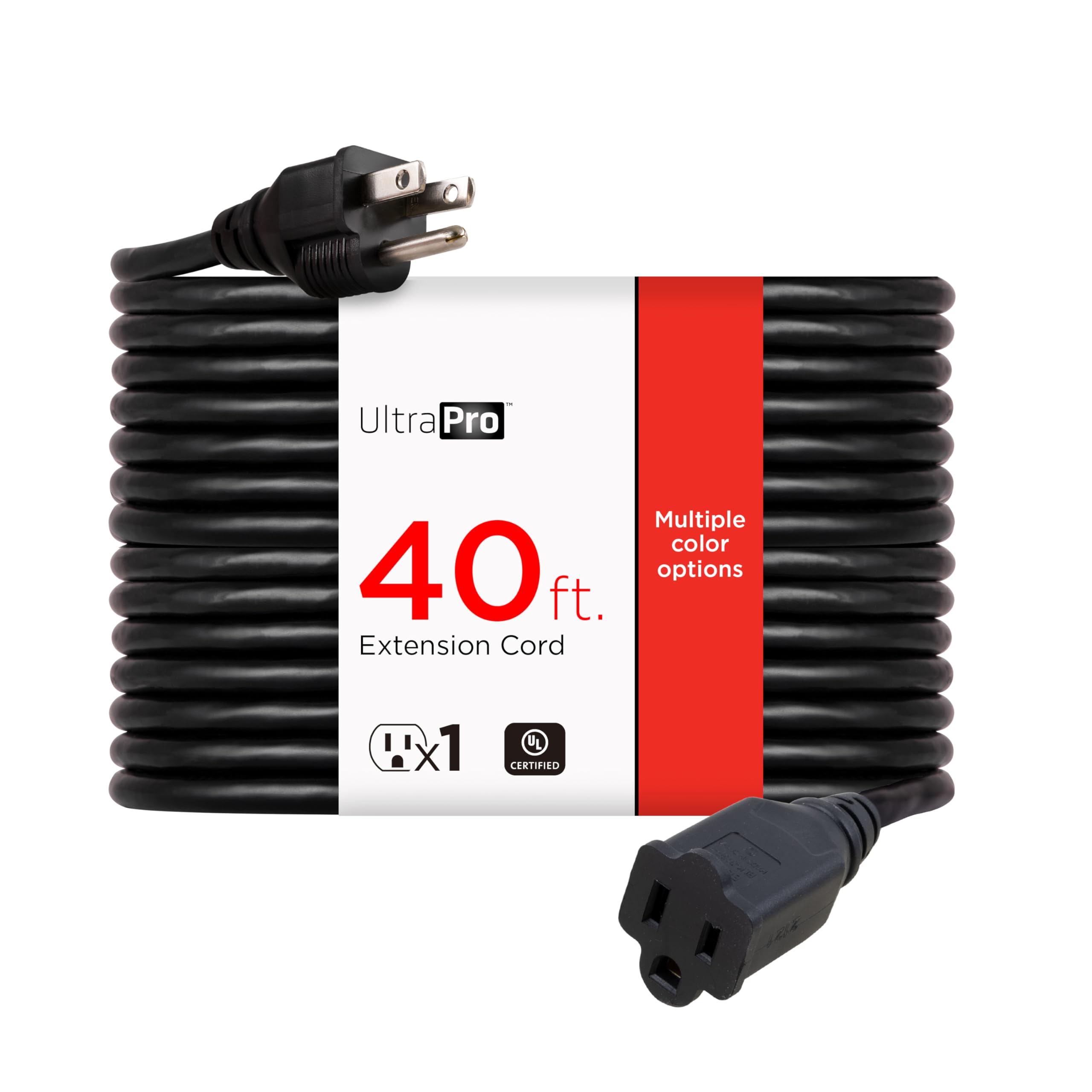 Amazon.com: UltraPro Outdoor Extension Cord, 40 Ft, Heavy Duty